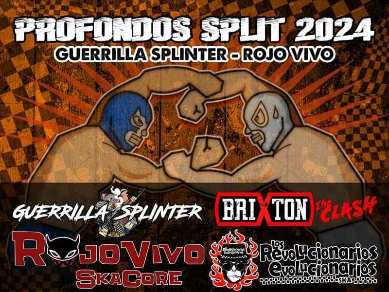Primer concierto a beneficio del split de Rojo Vivo y Guerrilla Splinter