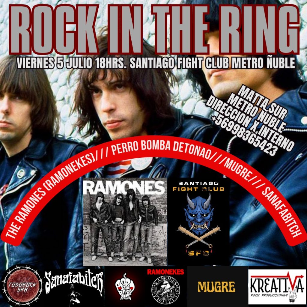 Ramones tributo + invitados 5 julio rock in the ring