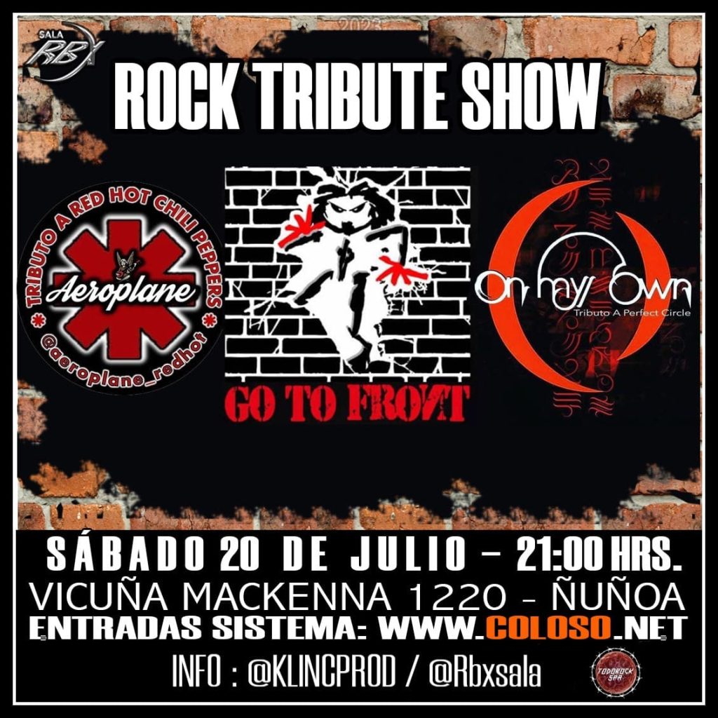 Pearl jam, red hot chilli peppers y perfect circle Sala RBX, ñuñoa.