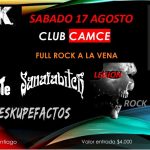 Bandas en vivo Club camce 17 agosto circuito www.todorock.cl