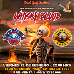 VALPARADISE CITY CLUB SEGUNDO PISO 21 FEBRERO VALPARAISO WHISKY BLOOD/GUNS N ROSES/ROCK N CHILE