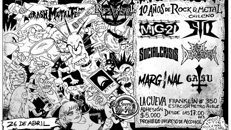 10 aniversario de ROCK&METAL CHILENO colabora www.todorock.cl