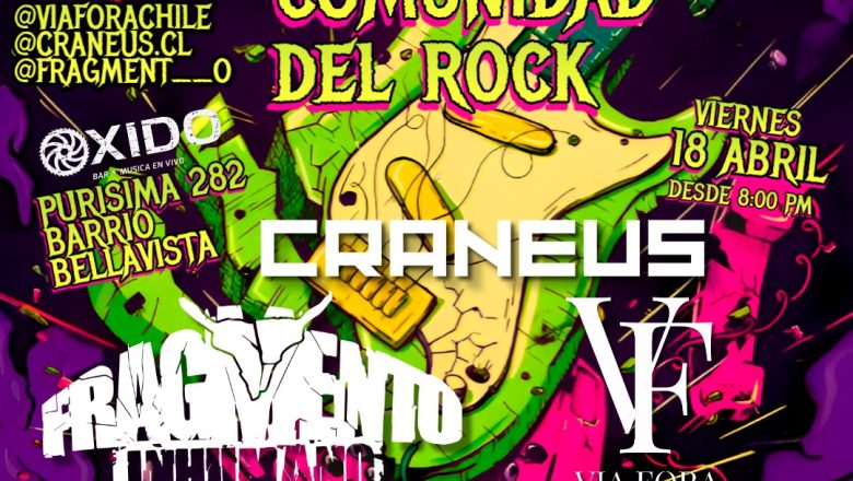 CIRCUITO COMUNIDAD DEL ROCK en bar oxido 18 abril 2025