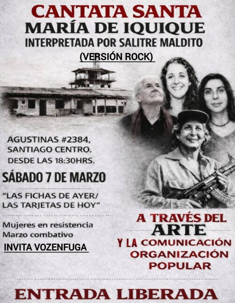 CANTATA SANTA MARIA (SALITRE MALDITO) 7 MARZO 2026