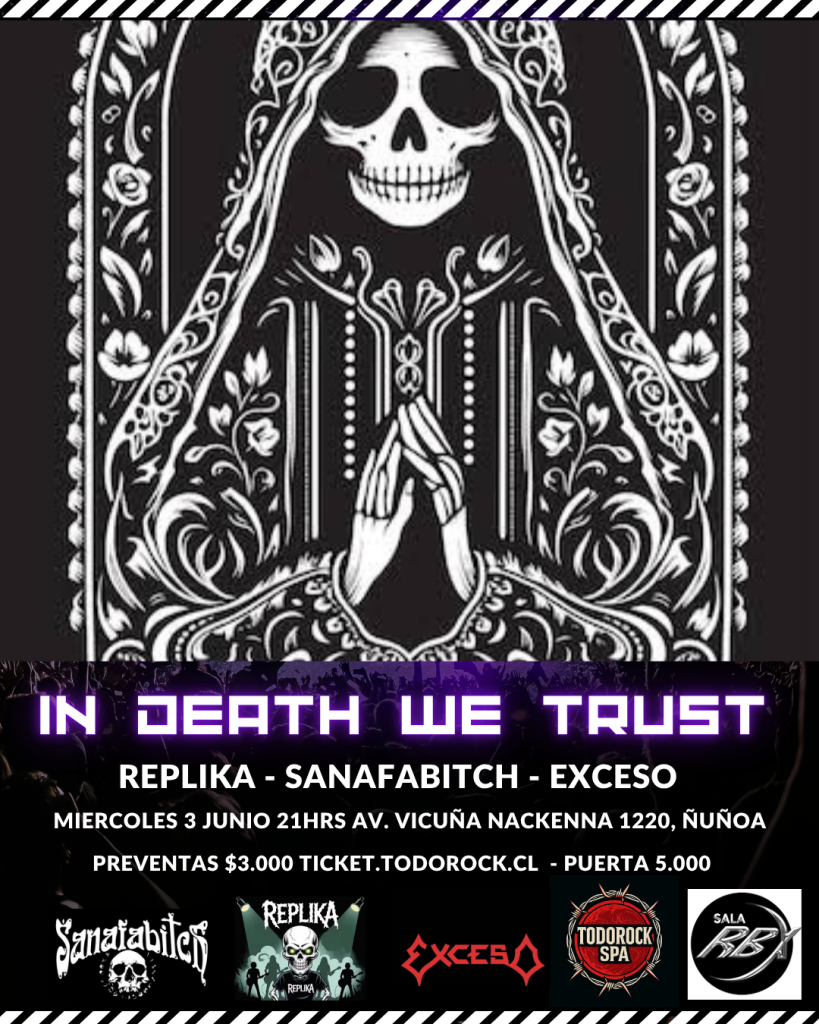 IN DEATH WE TRUST 3 JUNIO SALA RBX